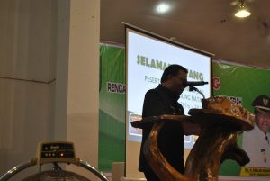 Bupati Madina Drs.H Dahlan Hasan Nasution saat membuka acara Musrenbang RPJMD 2016-2021