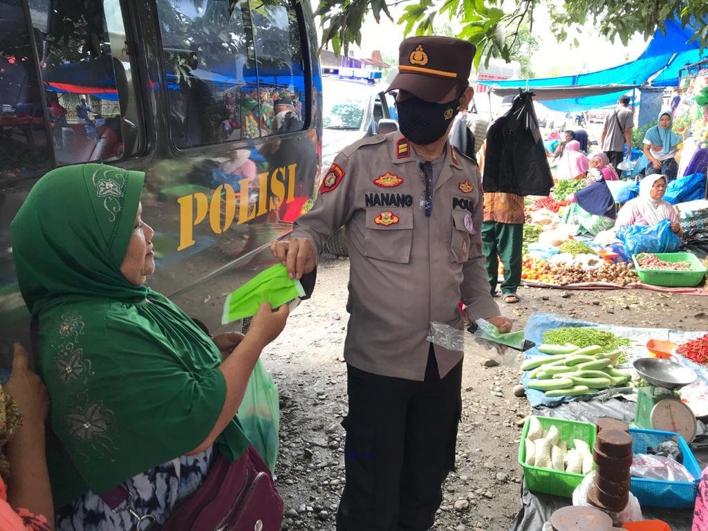 Polres Tapsel Bersama Tim Gabungan Laksanakan Operasi Yustisi Terapkan 3S IMG-20210324-WA0025