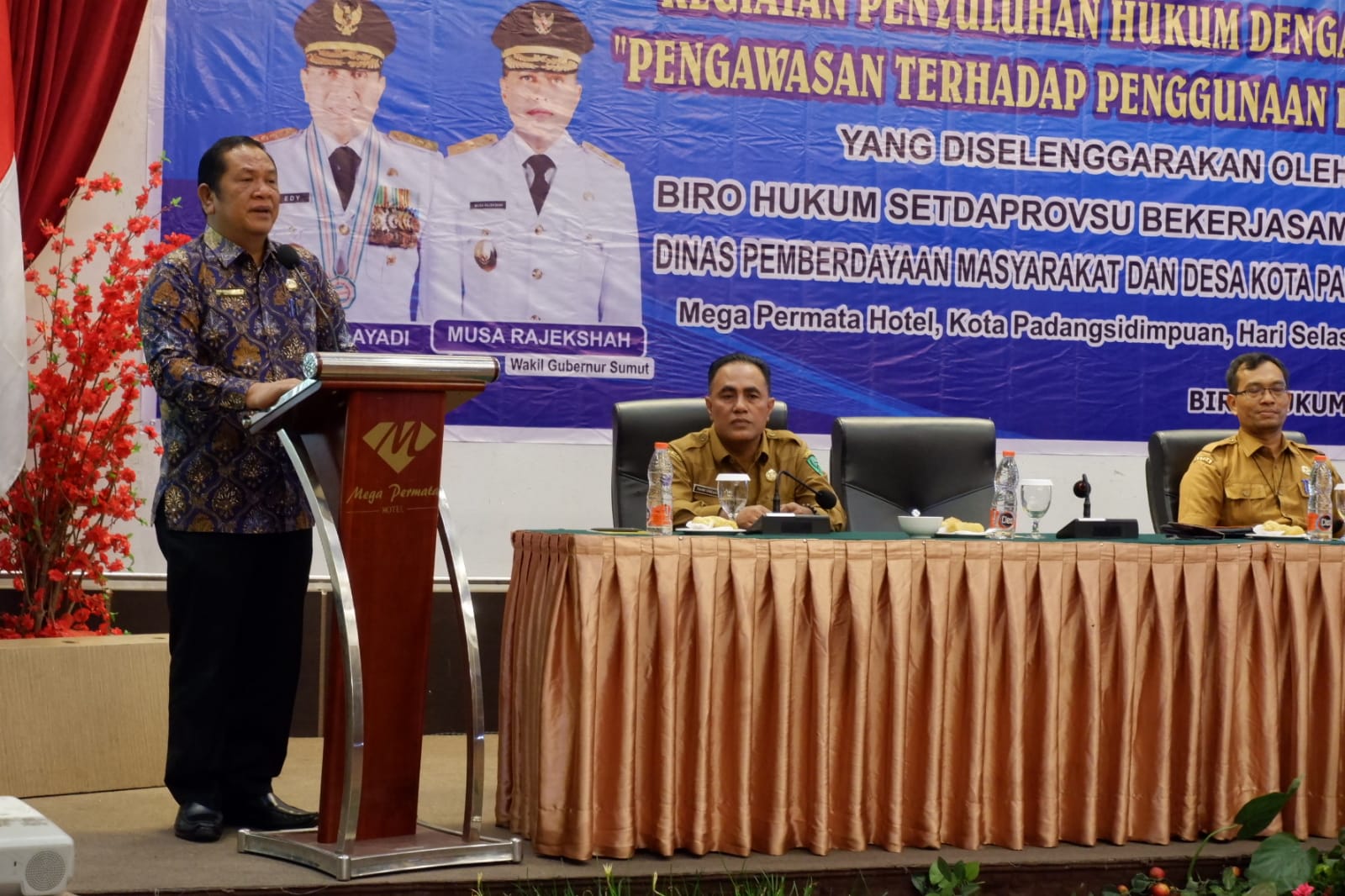 Wali Kota Irsan Efendi Nasution, Kegiatan Penyuluhan Hukum, Pengawasan Dana Desa, Hotel Mega Permata, Kota Padangsidimpuan